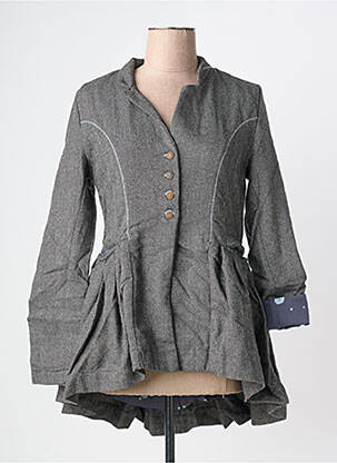 Veste casual col tailleur gris RHUM RAISIN femme