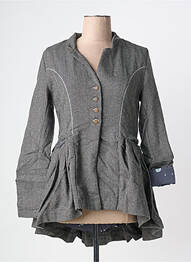 Veste casual col tailleur gris RHUM RAISIN femme