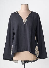 Tunique manches longues col v bleu RHUM RAISIN femme