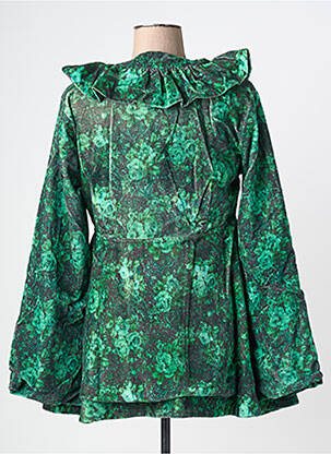 Manteau court fermeture boutonnée sur le devant sans capuche vert RHUM RAISIN femme