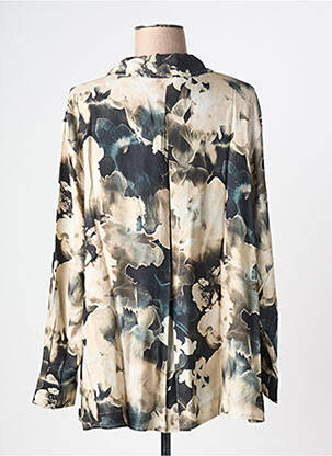 Blouse imprimé fleurs manches longues beige RHUM RAISIN femme