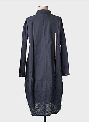 Robe mi-longue manches longues manches longues bleu RHUM RAISIN femme