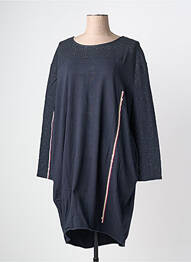Robe mi-longue manches longues manches longues bleu RHUM RAISIN femme