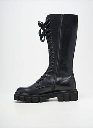 Bottes tissage satiné talon de 4 à 6cm noir KENNEL UND SCHMENGER femme