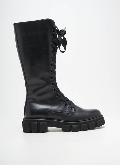Bottes tissage satiné talon de 4 à 6cm noir KENNEL UND SCHMENGER femme