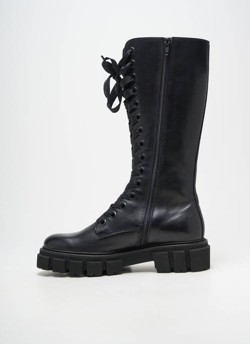 Bottes tissage satiné talon de 4 à 6cm noir KENNEL UND SCHMENGER femme
