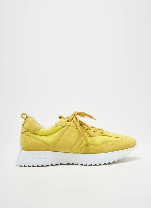 Baskets bout rond talon de 4 à 6cm jaune KENNEL UND SCHMENGER femme
