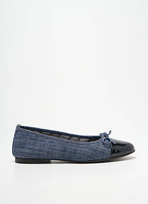 Ballerines chiquet talon plat jusqu'à 3cm bleu KENNEL UND SCHMENGER femme