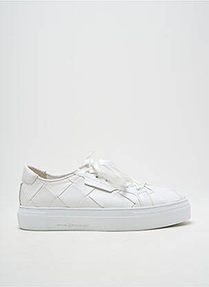 Baskets bout rond talon plat jusqu'à 3cm blanc KENNEL UND SCHMENGER femme