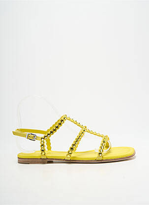 Sandales/nu pieds chiquet talon plat jusqu'à 3cm jaune KENNEL UND SCHMENGER femme