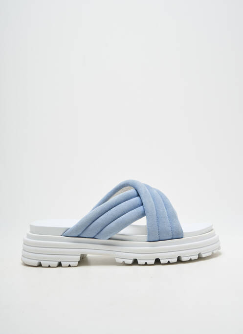 Mules/sabots bout ouvert talon de 4 à 6cm bleu KENNEL UND SCHMENGER femme