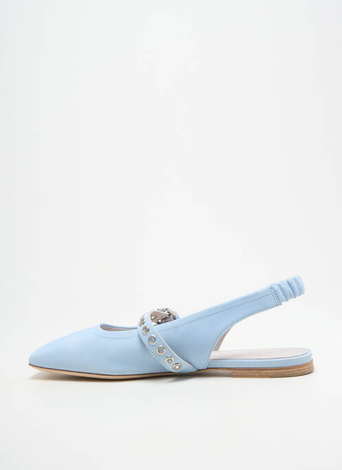 Sandales/nu pieds chiquet talon plat jusqu'à 3cm bleu KENNEL UND SCHMENGER femme