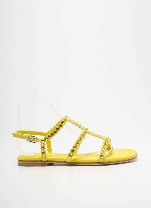 Sandales/nu pieds chiquet talon plat jusqu'à 3cm jaune KENNEL UND SCHMENGER femme