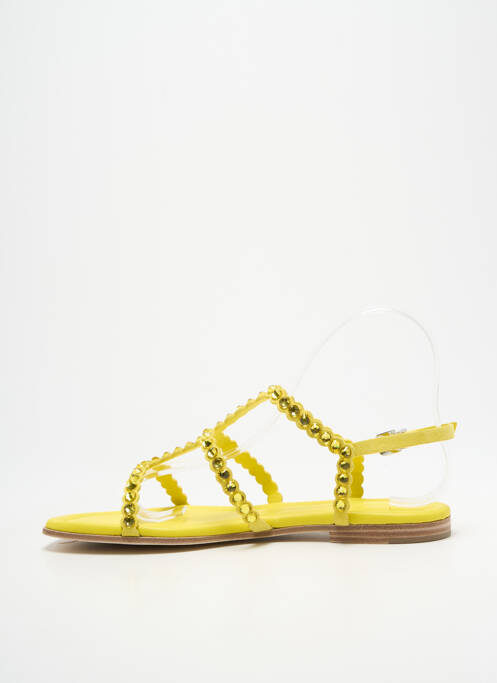 Sandales/nu pieds chiquet talon plat jusqu'à 3cm jaune KENNEL UND SCHMENGER femme