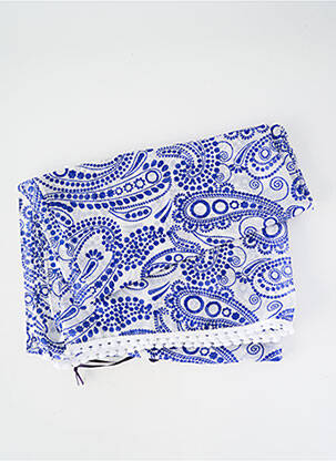 Foulard imprimé fantaisie bleu LAUREL femme