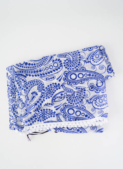 Foulard imprimé fantaisie bleu LAUREL femme