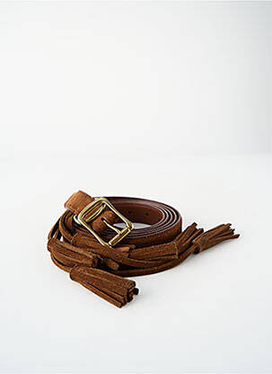 Ceinture coutures renforcées marron RALPH LAUREN femme