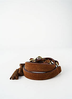 Ceinture réglable marron RALPH LAUREN femme