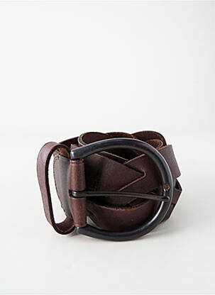 Ceinture coutures renforcées marron RALPH LAUREN femme