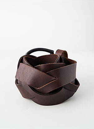 Ceinture coutures renforcées marron RALPH LAUREN femme