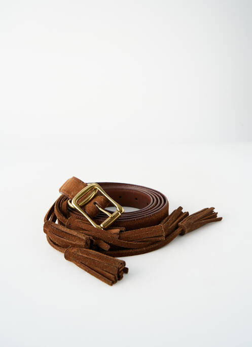 Ceinture coutures renforcées marron RALPH LAUREN femme