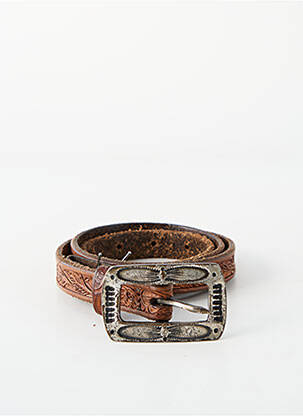 Ceinture coutures renforcées marron RALPH LAUREN femme