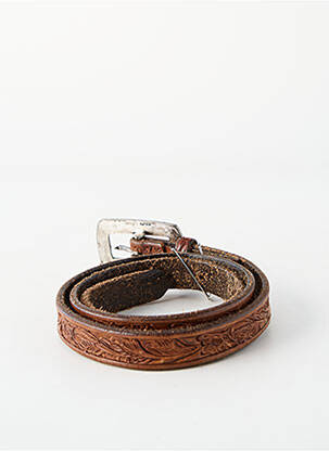 Ceinture coutures renforcées marron RALPH LAUREN femme
