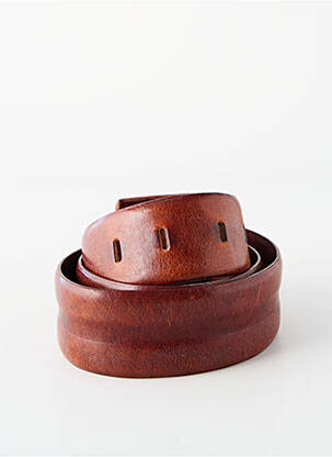 Ceinture effet matière satinée marron ARMANI femme