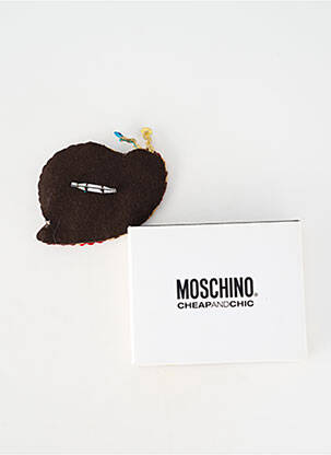 Broche beige MOSCHINO femme