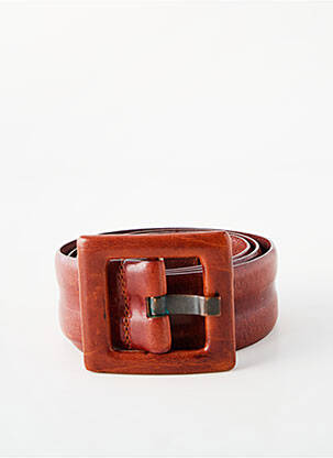 Ceinture effet matière satinée marron ARMANI femme
