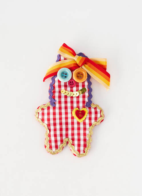 Broche rouge MOSCHINO femme