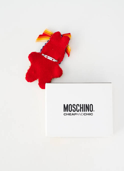Broche rouge MOSCHINO femme