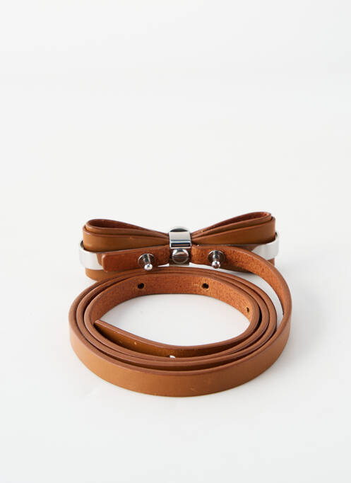 Ceinture fermeture pointe poinçonnée marron ARMANI femme