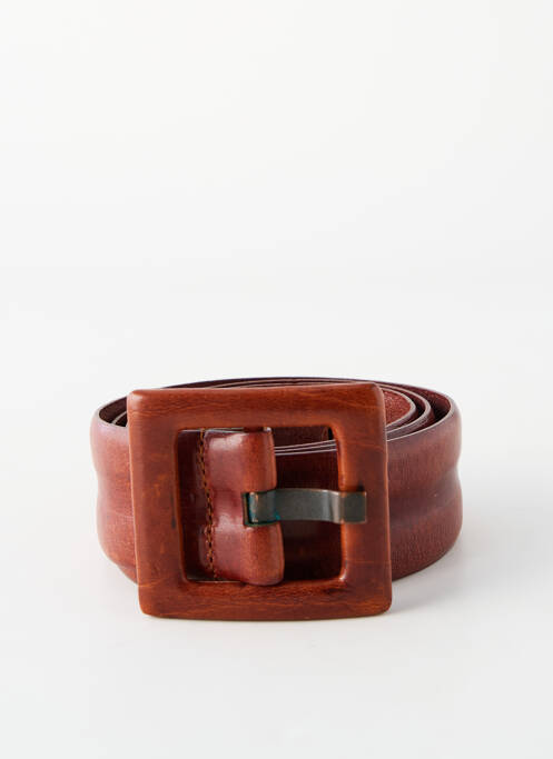 Ceinture effet matière satinée marron ARMANI femme