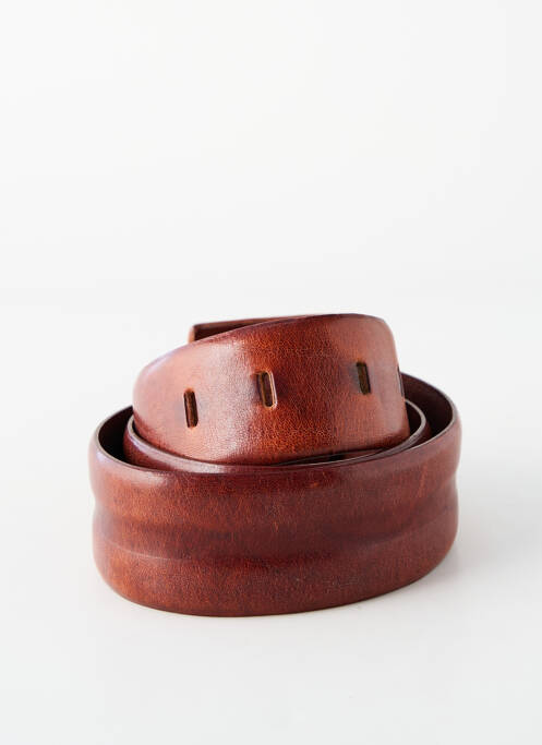 Ceinture effet matière satinée marron ARMANI femme