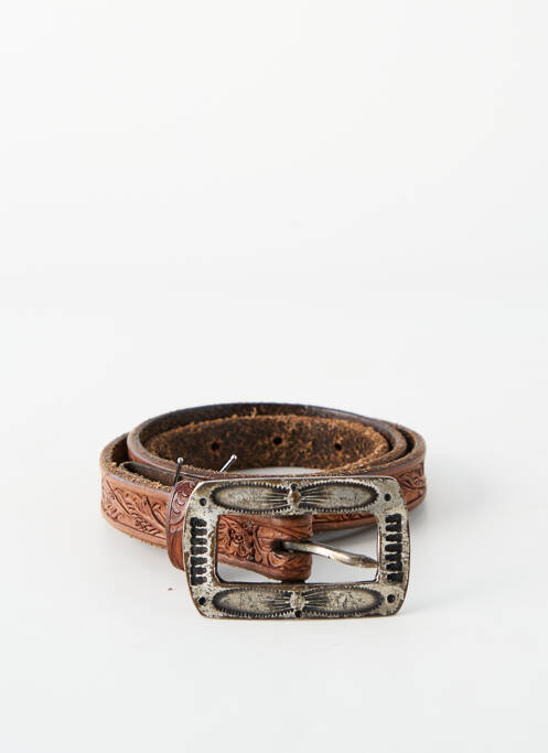 Ceinture imprimé fantaisie marron RALPH LAUREN femme