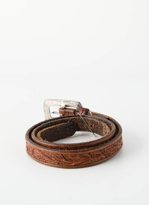 Ceinture imprimé fantaisie marron RALPH LAUREN femme