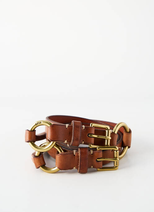 Ceinture réglable marron RALPH LAUREN femme