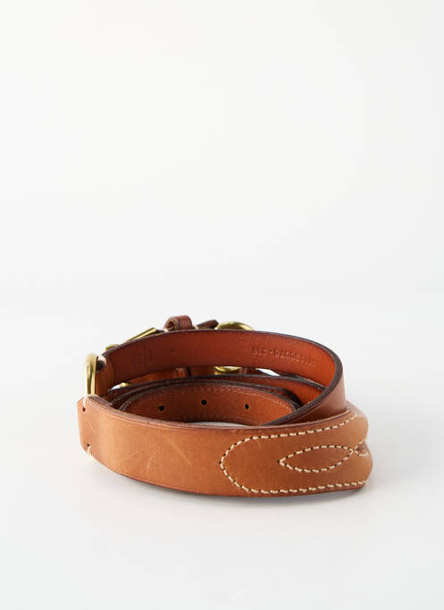 Ceinture réglable marron RALPH LAUREN femme