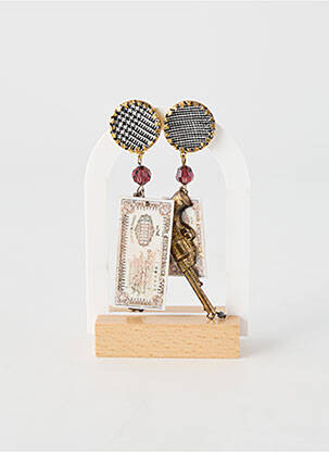Boucles d’oreilles fermeture fermoir clips or JEAN DANIEL BRAMI femme