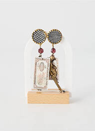 Boucles d’oreilles fermeture fermoir clips or JEAN DANIEL BRAMI femme