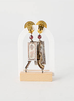 Boucles d’oreilles fermeture fermoir clips or JEAN DANIEL BRAMI femme