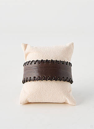 Bracelet matériaux cuir marron MARITHE & FRANCOIS GIRBAUD femme