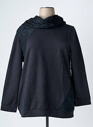 Sweat-shirt manches longues manches longues noir SHEEGO femme
