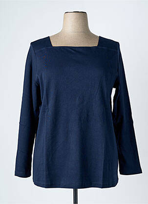 T-shirt manches longues manches longues bleu TOM TAILOR femme