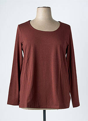 T-shirt manches longues manches longues rouge TOM TAILOR femme