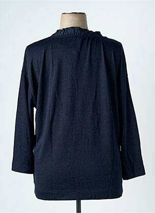 Pull coupe droite manches longues bleu TOM TAILOR femme