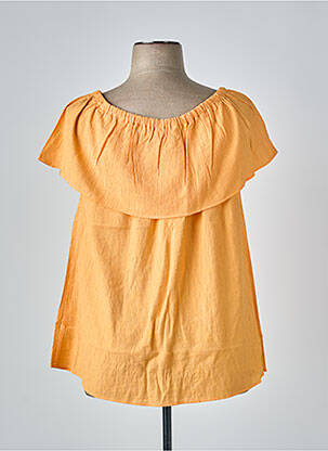 Top manches courtes manches courtes orange TRIANGLE femme