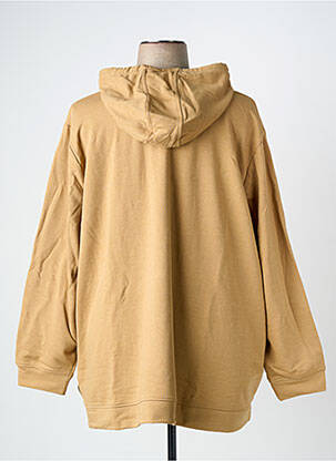 Sweat-shirt à capuche manches longues manches longues marron SHEEGO femme