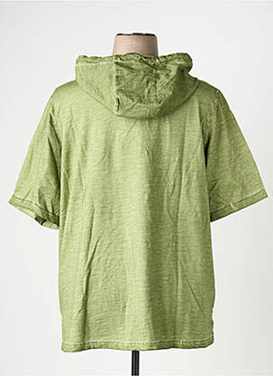 T-shirt coupe droite manches courtes vert SHEEGO femme
